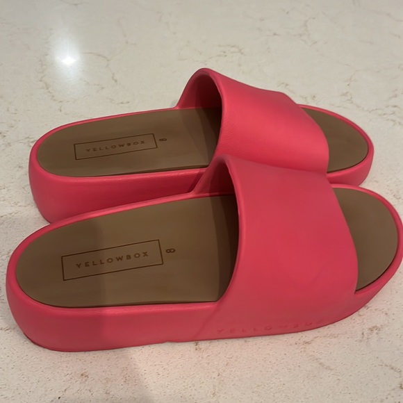 Yellow Box Flatform Sandals - Picture 2 of 3